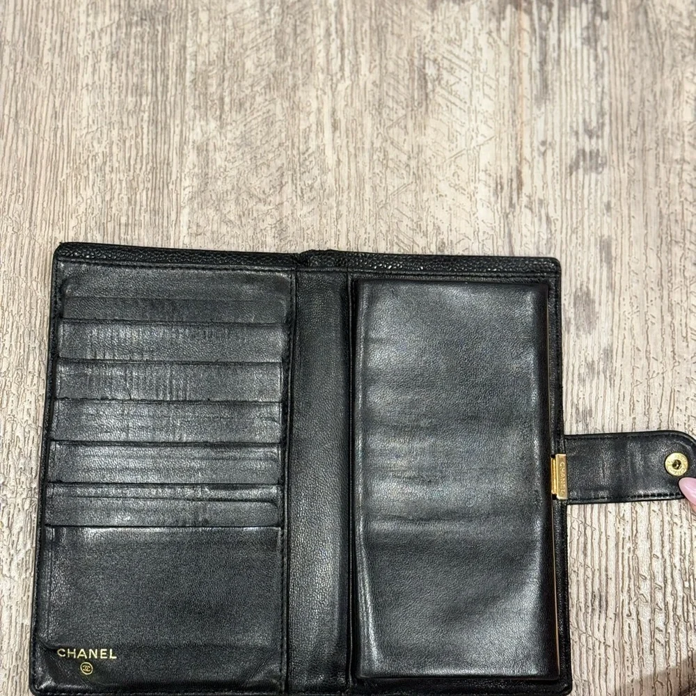 Chanel Long Wallet, Caviar Leather